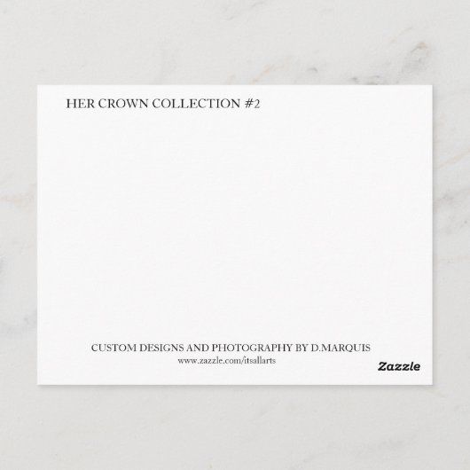 CARTE POSTALE SA COURONNE #2 (Dos)