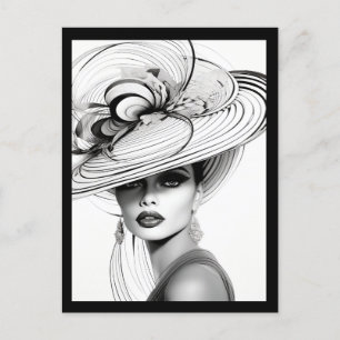 CARTE POSTALE SA COURONNE (NOIRE ET BLANCHE) #2