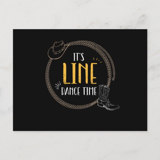 Carte Postale Sa ligne de danse (Devant)