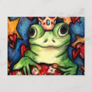 Carte Postale Sa Majesté La Grenouille Prince