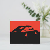 Carte Postale Saab 900 SPG/Aero - Red on dark postcard (Debout devant)