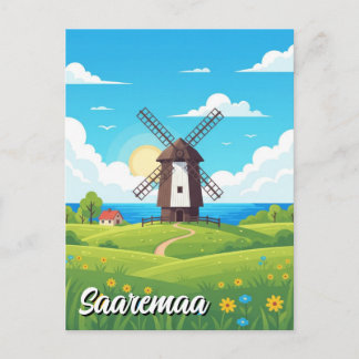 Carte Postale Saaremaa Estonia Travel