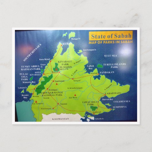 Carte Postale sabah (Devant)