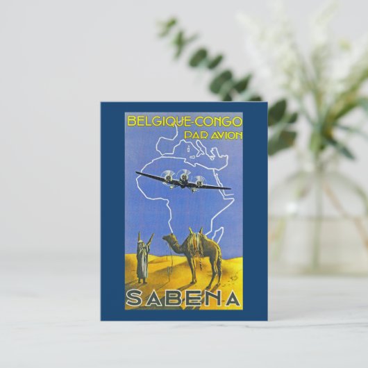 Carte Postale Sabena ~ Belgique Congo (Debout devant)