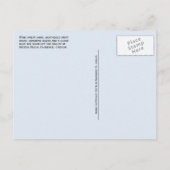 Carte Postale Sable balayé par vent, bois de Driftwood, plage He (Dos)