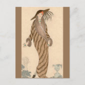 Carte Postale Sable Coat George Barbier (Devant)
