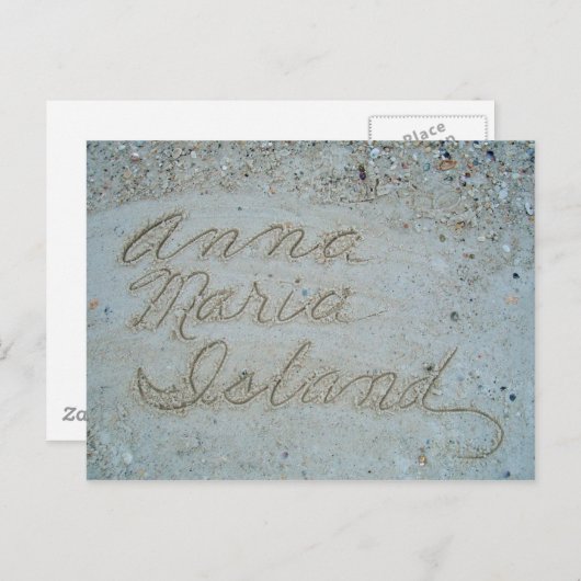 Carte Postale Sable d'Anna Maria (Devant / Derrière)