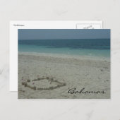 Carte Postale sable de bahamas (Devant / Derrière)