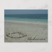 Carte Postale sable de bahamas (Devant)