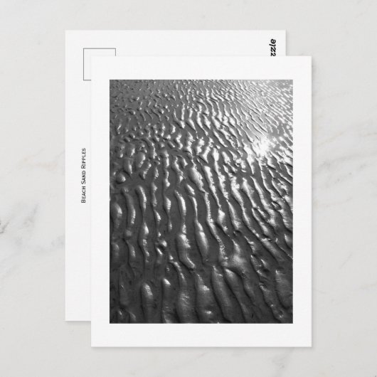 Carte postale Sable De Plage (Devant / Derrière)