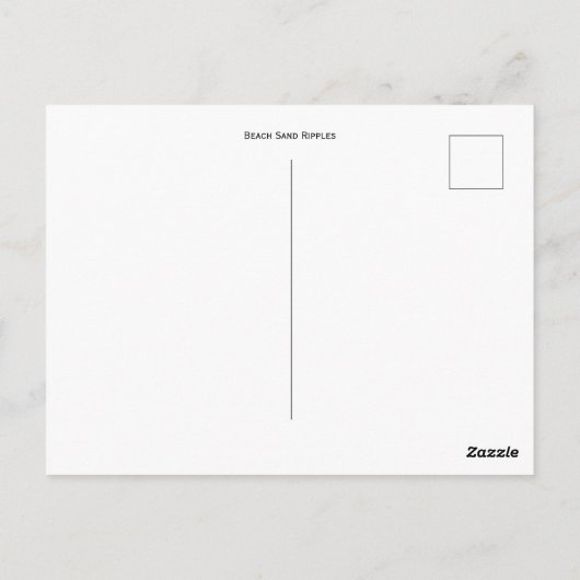 Carte postale Sable De Plage (Dos)