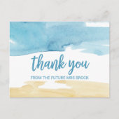 Carte Postale Sable d'eau et Merci de mer (Devant)