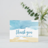 Carte Postale Sable d'eau et Merci de mer (Debout devant)