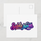 Carte Postale Sable Noon - Logo de base (Devant / Derrière)
