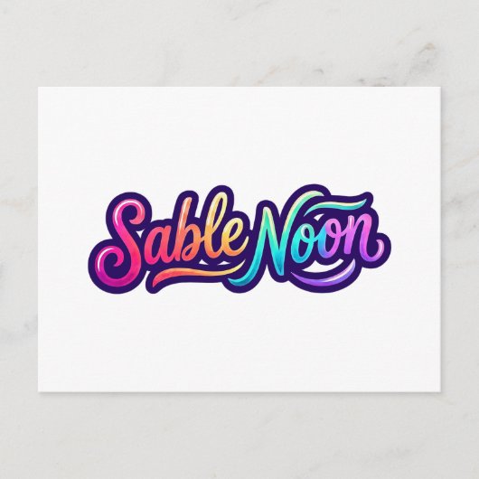 Carte Postale Sable Noon - Logo de base (Devant)