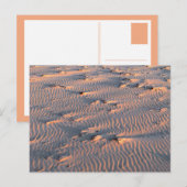 carte postale sable ondulée (Devant / Derrière)