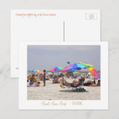 Carte Postale Sable, Soleil, Surf, - OMBRE (Devant / Derrière)