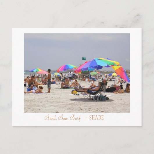 Carte Postale Sable, Soleil, Surf, - OMBRE (Devant)