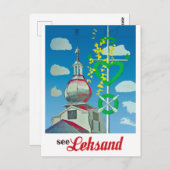 Carte Postale Sable, Tour de ville, Suède (Devant / Derrière)