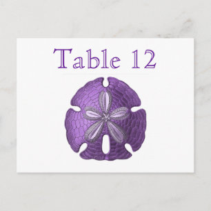 Carte Postale Sable Violet Dollar Numéro du tableau de réception