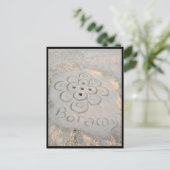 Carte Postale sables de boracay fleur (Debout devant)