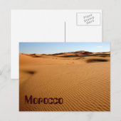 Carte Postale Sables désertiques du Maroc (Devant / Derrière)