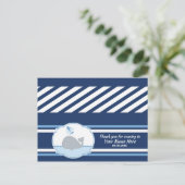 Carte Postale Sac à baleine gris foncé pour douche (Debout devant)