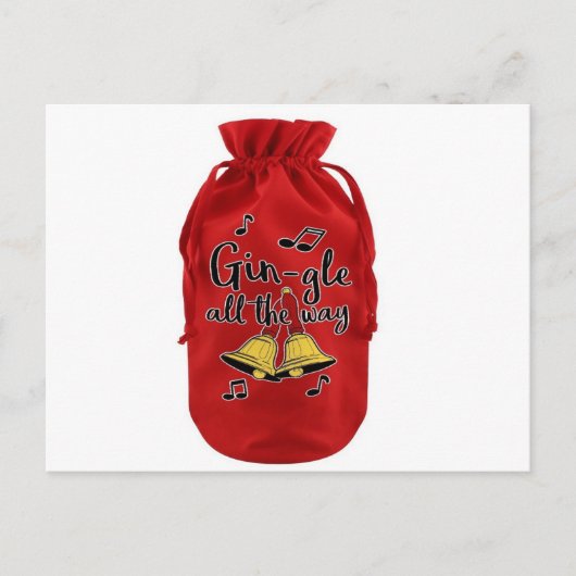 Carte Postale Sac à bouteilles de velours, Sac à vin de velours (Devant)