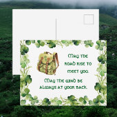 Carte Postale Sac à dos Que la route s'élève Saint Patrick irlan
