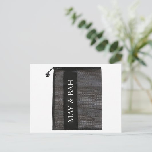 Carte Postale Sac à maille, Sac à maille polyester, Sac à maille (Debout devant)