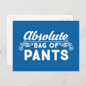 Carte Postale Sac Absolu De Pantalon (Devant / Derrière)
