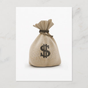 Carte Postale sac d'argent