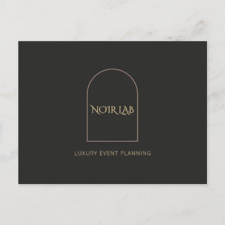 Carte Postale Sac de cadeau d'affaires de luxe moderne en noir