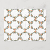 Carte Postale Sac de soutien de mariage - Nom et date personnali (Dos)