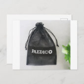 Carte Postale Sac en maille noire, Sac en maille polyester Sac p (Devant / Derrière)