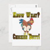 Carte Postale Sachez ce qui ?  Bout de poulet ! (Devant / Derrière)