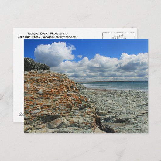 Carte Postale Sachuest Beach Newport Middletown (Devant / Derrière)