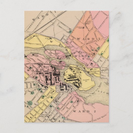 Carte Postale Saco, Biddeford (Devant)