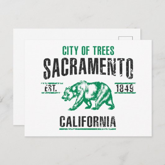 Carte Postale Sacramento (Devant / Derrière)