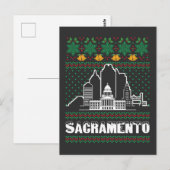 Carte Postale Sacramento California Laid Christmas (Devant / Derrière)