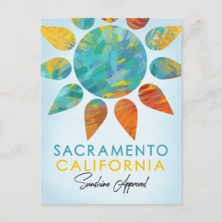 Carte Postale Sacramento California Sunshine Travel