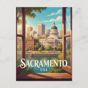 Carte Postale Sacramento Californie Voyage Historique 