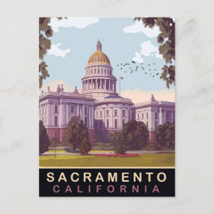 Carte Postale Sacramento, capitale de l'État, Californie, Voyage