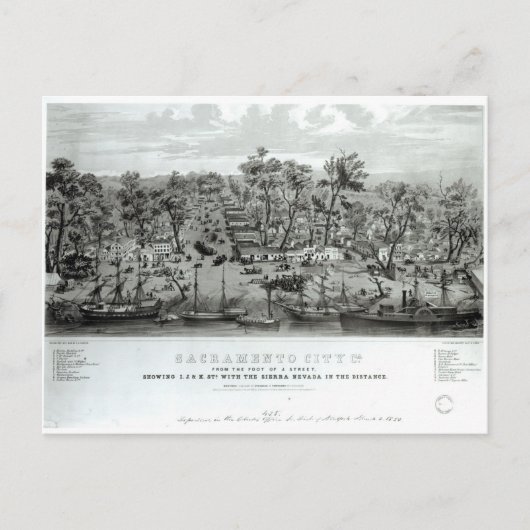 Carte Postale Sacramento City, Californie (Devant)