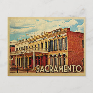 Carte postale Sacramento Vintage voyage Californie