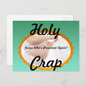 Carte postale "Sacré Bon Dieu" Devinez qui est à n (Devant / Derrière)