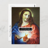 Carte Postale Sacré Coeur de Jésus (Devant / Derrière)
