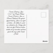 Carte Postale Sacré Coeur de Jésus (Dos)