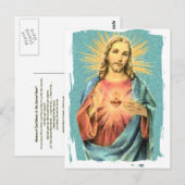Carte Postale Sacré Coeur de Jésus (Devant / Derrière)
