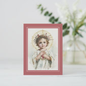 Carte Postale Sacré Coeur de Jésus, Catholique, Miséricorde Divi (Debout devant)